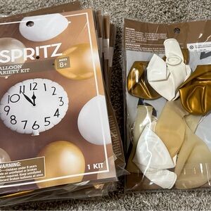 Spritz Gold and White Party Balloon Set